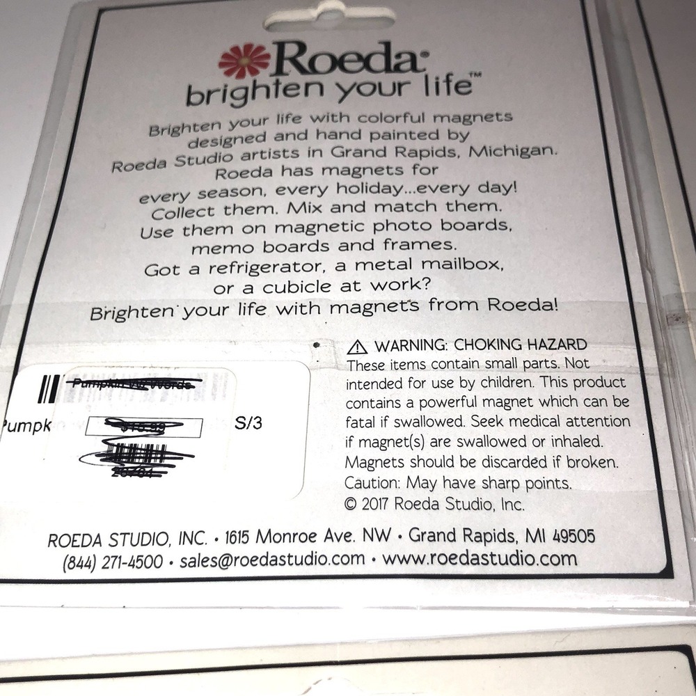 NEW 4 Sets Of Roeda Brighten Life Metal Art Magnets Fall Leaf Pumpkins Turkey - Picture 7 of 7